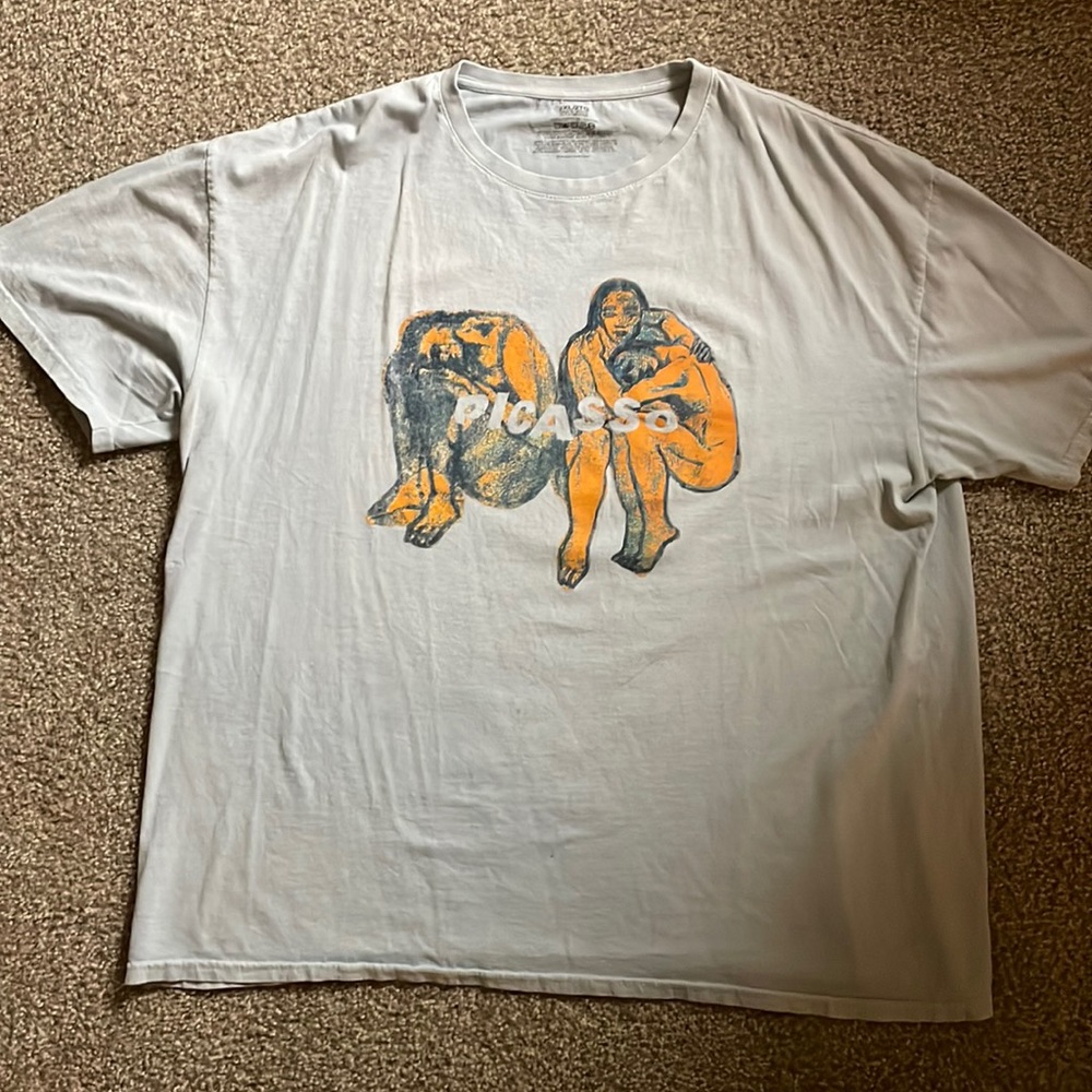 PacSun Pablo Picasso Shirt Blue XXL